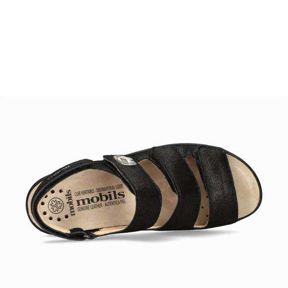 NEW MEPHISTO giorgina women's walking sandal in black - Picture 2 of 3